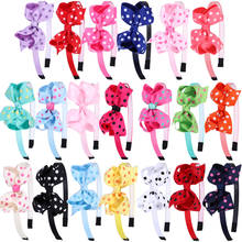 1 PC Girls Bow Headband Children Sweet Ribbon Bows Hairband 3 Inch Mini Printed Cute Design Bowknot Kids Head Hoop Headwrap 2024 - buy cheap