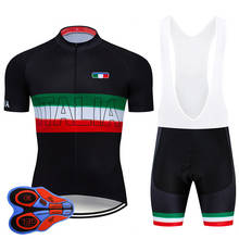 Team ITALIA Cycling Jersey 9D Set Men's Black Cycling Wear Bike Clothes Wear Bicycle Clothing MTB Uniform Cycling Clothing 2024 - buy cheap