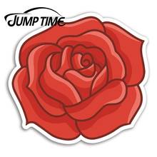 СКАЧОК времени красная роза виниловые наклейки цветок садовый стикер для ноутбука багаж автомобиля Assessoires наклейки на окна автомобиля обертывание DIY 2024 - купить недорого