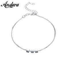 Pulseira de prata 925, joia feminina simples e requintada para casamento 2024 - compre barato