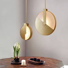 Индивидуальное креативное кольцо с одной головкой, подвесные светильники для спальни, прикроватная лампа, Подвесная лампа 2024 - купить недорого