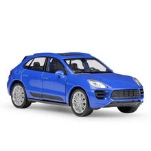 Diecast 1:36 Scale Macan Turbo SUV Model Car Metal Alloy Pull Back Toy Car For Kids Gift Collection WELLY 2024 - buy cheap