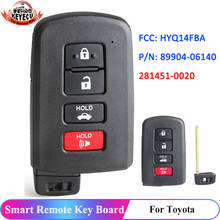 Keyecu para toyota avalon 2013 2014 2015 2016 2017 camry corolla 2018 2019 keyless remoto inteligente chave fob 281451-0020 hyq14fba 2024 - compre barato