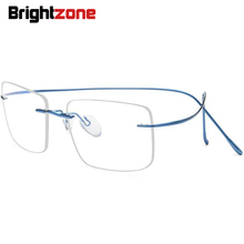 Rimless Male IP Electroplated Ultra Light Pure B Titanium Frameless Rxable Spectacle Optical Frame Glasses Eyewear Frames Oculos 2024 - buy cheap