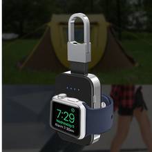 Portable QI Wireless Charger For Apple Watch 1 2 3 4 Series 950mah Power Bank Outdoor Mini Charger For Apple Watch 2024 - buy cheap
