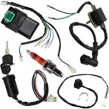 Tear de cabos com bobina de ignição cdi, interruptor de ignição, kit de reconstrução para 125cc, 110cc, 90cc, 70cc, 50cc, atv, kart 2024 - compre barato