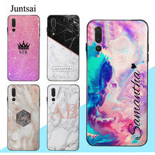 PERSONALISED INITIALS NAME Case For Huawei P20 P30 P40 Pro P10 Lite Mate 10 20 30 Lite P Smart 2019 Z 2024 - buy cheap
