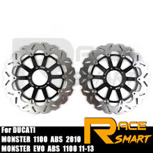 Motorcycle CNC Front Brake Disks Rotor Kits For DUCATI MONSTER 1100 ABS 2019-2010 Discs Rotors MONSTER EVO ABS 1100 2011-2013 2024 - buy cheap