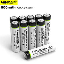 2-20PCS Original LiitoKala 1.2V AAA 900mAh NiMH Rechargeable Battery for Flashlight, Toys,Remote control 2024 - buy cheap