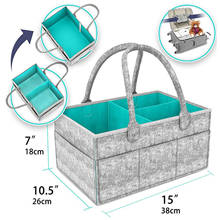 Портативный прочный складной фетровый детский подгузник большой емкости, сумка для младенцев, конфетная одежда, ручная сумка, сумка для мамы 2024 - купить недорого