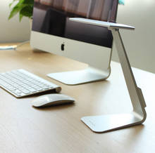 Lámpara LED de escritorio para lectura y estudio, luz nocturna ultrafina Con 3 modos de atenuación, protección suave para los ojos, plegable y recargable, estilo Mac 2024 - compra barato