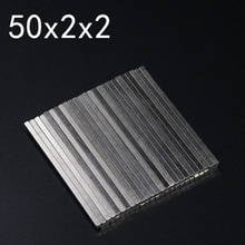 2/5/10/20/50Pcs 50x2x2 Neodymium Magnet 50mm x 2mm x 2mm N35 NdFeB Block Super Powerful Strong Permanent Magnetic imanes 2024 - buy cheap