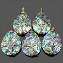 6PCS Orgone Energy Natural Stone Labradorite Moonstone Pendant Necklace Yoga Tree of Life Necklaces Men Women Jewelry Necklace 2024 - buy cheap