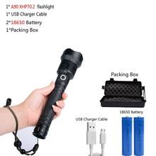 flashlight Portable mini P70 rechargeable flashlight  30W 20W USB charging P50 Torch lamp photoelectric flashlight 5 2024 - buy cheap