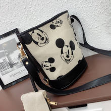 Mickey Handbag Women Shoulder Crossbody Bag Casual Lady Canvas Bag Large Capacity Bucket Bag Fashion Purses And Handbags Bolsa 2024 - buy cheap