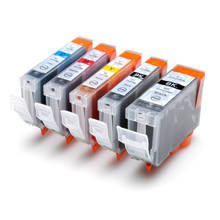CISSPLAZA 5PK Compatible ink cartridge for Canon PIXMA IP4300 IP4500 IP4500X IP5200 IP5200R IP5300 MP500 MP600 mp800  PGI5 CLI8 2024 - buy cheap