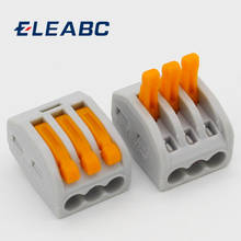 30pçs conector de 222-413 despertador 3p conector universal compacto de fio bloco de terminais do condutor 2024 - compre barato