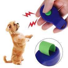 Pet Clicker Dog Training Sounder Puppy Whistle Guide Supplies With Finger Strap  2024 - buy cheap
