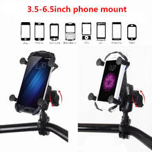 Motorcycle Fork Stem Mount + Double Socket Arm+ Phone Holder for Gopro Cell Phone Holder for iphone 7 6s Smartphone 2024 - buy cheap