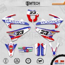 DSMTECH Customized Team Graphics Backgrounds Decals 3M Custom Stickers For  GASGAS 2018 2019 2020  EC 001 2024 - buy cheap