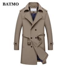 BATMO 2021 new arrival spring high quality casual double dreasted trench coat men,plus-size M-4XL 1911 2024 - buy cheap