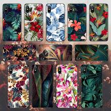 Tropical Floral Botanic Banana Phone Case for iPhone 11 12 pro MINI XS MAX 8 7 6 6S Plus X 5S SE 2020 XR 2024 - buy cheap