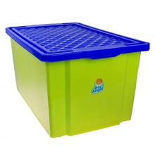 Box for toys 57 l "Lego" on wheels with lid, color pistachio Storage items Boxes Bins Home Organization Garden 2024 - buy cheap