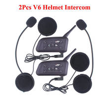 Intercomunicador de capacete para motociclistas, 2 peças, bluetooth, walkie talkie, interfone para motociclistas 2024 - compre barato