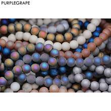 50pcs 8mm10mm imitation rock straight hole laser AB color glass beads DIY earrings bead accessories handmade headwear materials 2024 - buy cheap