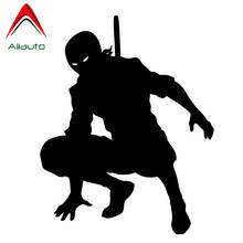 Aliauto Funny Car Sticker Bardian Samurai Ninja Shadow Warrior Fighter Vinyl Accessories PVC Decal Black/Silver for GT,17cm*13cm 2024 - buy cheap