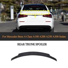 W177 Car Rear Wing Spoiler for Mercedes-Benz A Class W177 A260 A45 AMG 2019 - 2020 Rear Trunk Spoiler Boot Lid Carbon Fiber 2024 - buy cheap