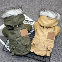 Winter Dog Clothes For Small Large Dogs Warm Puppy Pet Dog Hooded Coat Jacket Fleece Chihuahua French Bulldog Clothing Overalls 2024 - buy cheap