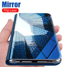 Умный зеркальный флип-чехол для Samsung Galaxy A51 A71 S20 Ultra S20 S10 S8 S9 Note 10 Plus 9 8 S10E A50 A70 A30 A40 M30s M31 2024 - купить недорого