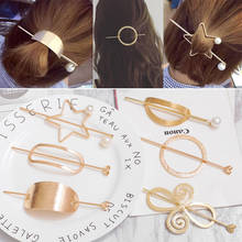 Metal hairpin Simple Hair Clips Bun Holder Bobby Pins for Women Girls Hair Styling Accessories Gold Hair Pins Metal Barrettes 2024 - buy cheap