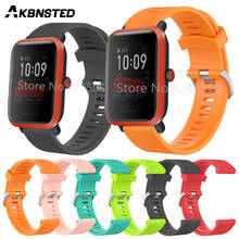 AKBNSTED 20MM Colorful Silicone Watch Strap For Xiaomi Huami Amazfit GTS/Bip/Bip S/Garmin Vivoactive 3/Forerunner 245 Wristband 2024 - buy cheap