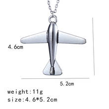 Fashion Jewelry Vintage Charm Plane Necklace Airplane Pendant For Men And Women 2024 - buy cheap