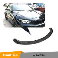 Front Bumper Lip Spoiler Splitters Carbon Fiber Car bumper Lip Spoiler For BMW F87 M2 2016 - 2018 Not for M2C Competition 2024 - buy cheap