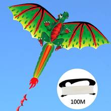 Kids Cute Vivid 3D Dinosaur Kite Flying Game Outdoor Sport Playing Toy with 100m Line Kites Kid Outdoor Toys Kite Flying Game 2024 - buy cheap