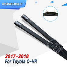 Increíble limpiaparabrisas para Toyota C-HR (CHR), compatible con brazos de botón, 2017, 2018 2024 - compra barato