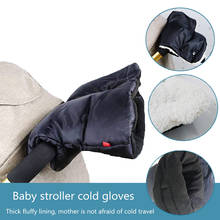 Winter Baby Stroller Gloves Pram Hand Cover Waterproof Fleece Pushchair Warm Hand Cover Mittens Baby Stroller Accessories 2024 - buy cheap