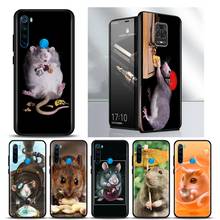 Мягкий чехол из ТПУ для Xiaomi Redmi Note 9 Pro 8T 9S 7 8 Pro 6A 7A 8A 9A 9C 9 Prime, чехлы для телефонов с милыми животными, крысами 2024 - купить недорого