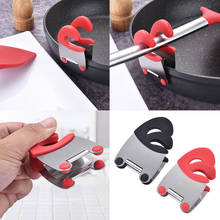 Stainless Steel Pot Pan Holder Spatula Clip Spoon Rest Pots Clip Kitchen Uten 2024 - купить недорого