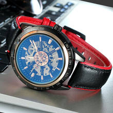 Reloj de pulsera de cuero para hombre, nuevo accesorio Masculino de pulsera con mecanismo automático de movimiento, complemento deportivo mecánico de marca de lujo, 2020 2024 - compra barato