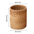 Handwoven Rattan Chopsticks Tube Shovel Spoons Bucket Dinner Knives Forks Tableware Storage Box Home Storage Baskets Organizer - photo 2026