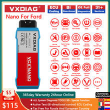 Vxdiag-scanner automotivo nano para ford obd2, scanner para diagnóstico do carro, todos os sistemas, ids v120, j2534 pcm, ecu, id v121 para mazda 2024 - compre barato