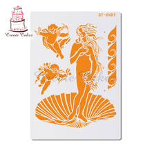 Mythical Figures Stencil For Walls Painting Scrapbooking Stamp Album Decorative Embossing DIY Craft Paper Card Flower Template 2024 - buy cheap