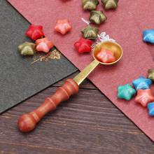 Brass Paint Wax Seal Spoon Sealing Wax Beads for DIY Envelope Decorative Long Handle Melting Spoon Vintage Craft Supplies 2024 - buy cheap