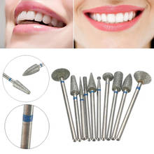 Brocas de dentista de 2.35mm, brocas sinterizadas, ponto de diamante, polidor, haste, moedor rotativo, brocas abrasivas, conjunto de equipamento de laboratório, ferramenta com 10 peças 2024 - compre barato