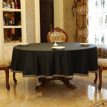 Mantel redondo rojo de estilo chino, cubierta de mesa sólida de chenilla europea de alto grado, decoración para mesa de comedor y sala de estar, nuevo 2024 - compra barato