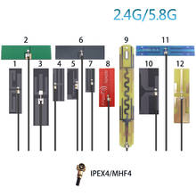 Antena de parche de banda Dual, 2,4G, 5,8G, 5G, PBC, wifi, bluetooth, 8dbi, ipx, ipex4, mhf4 2024 - compra barato